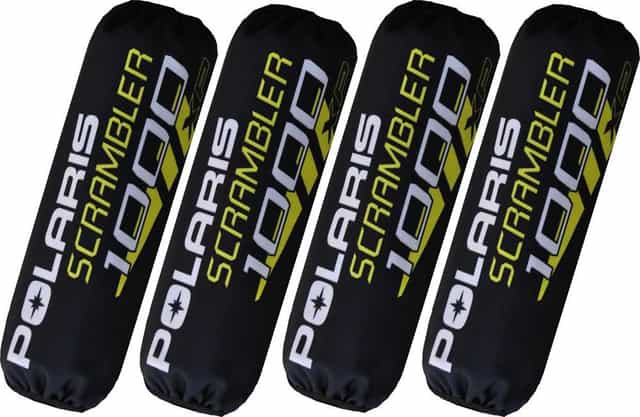 Husa Amortizor ATV set Polaris Scrambler 1000 black-yellow new model