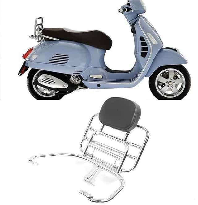 Portbagaj spatar Vespa Sprint Primavera argintiu, motocicletă