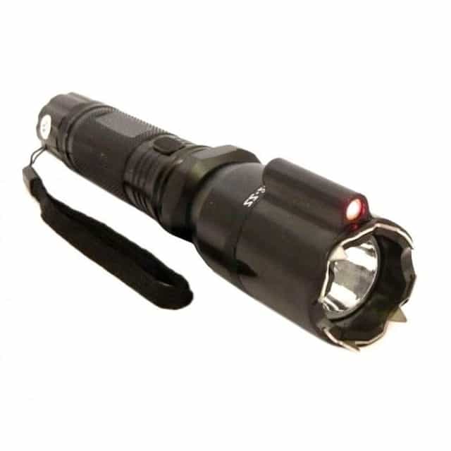 Lanterna de Protectie cu Electrosoc 9000kw si Laser Rosu 800 metri