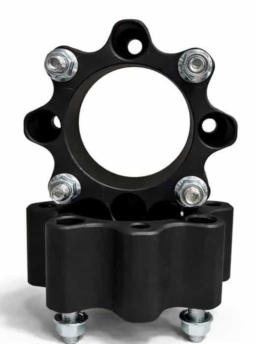 Distantiere ATV 50mm 4x110 CF Moto, Aluminiu Forjat Negru, Centrare