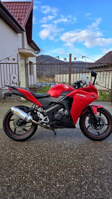 HONDA CBR125R Roșu, An 2014, Tobă Sport STORM, Suport Telefon, Livrare