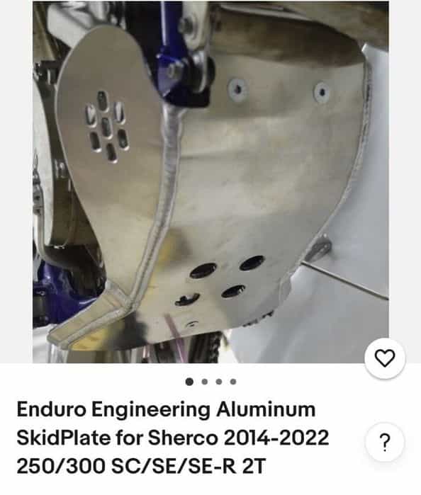 Scuturi/protecții motor sherco 4t