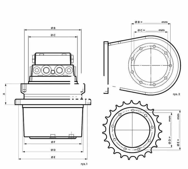 Transmisie finala Hitachi ZX50 ZX55 ZX60 ZX70 ZX80 - Verificata