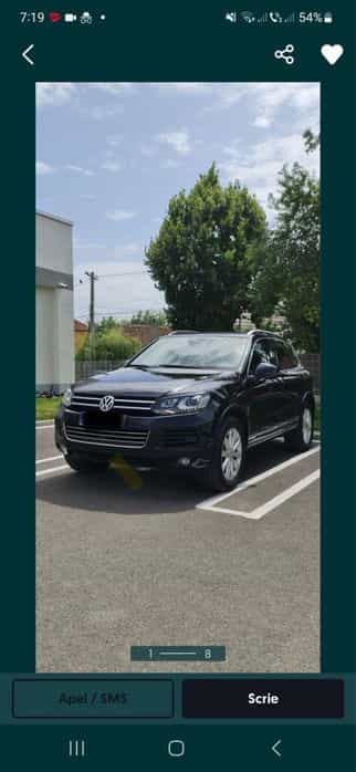 Vand VW Touareg 7P, 2012, perne de aer, roti iarna/vara