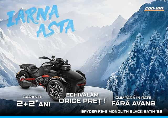 Can-Am Spyder F3-S Monolith Black Satin '25