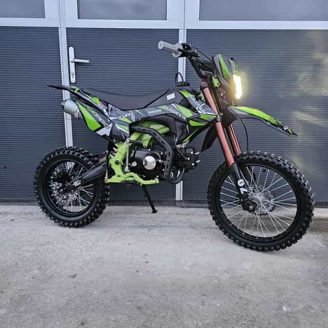 KXD 125cc hurricane Green Motocicleta Motocross Cross