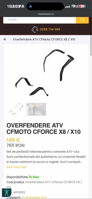 Overfendere Cfmoto x8/x10