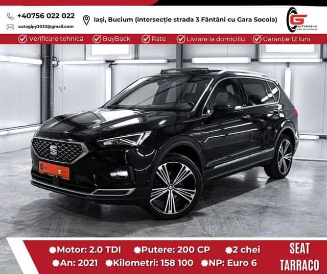 SEAT TARRACO XCELLENCE 4DRIVE Fab2021 Diesel 200CP Dsg Dotări de TOP