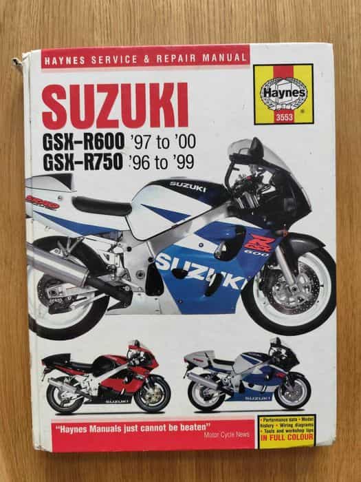 Instrukcja Suzuki GSX-R600, GSX-R750 Haynes
