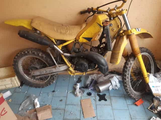 ktm gs350 suzuki rm 250 na chodzie