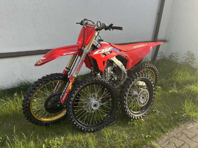 Honda CRF 450 R 2023 tłumik fmf 4.1 koła na piach xtrig 66mth