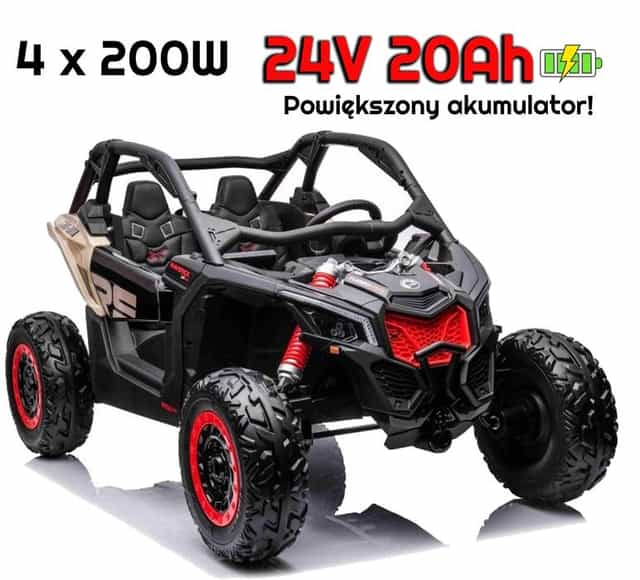 BUGGY CAN-AM Maverick 4x4 + powiększony akumulator AUTKO dwuosobowe