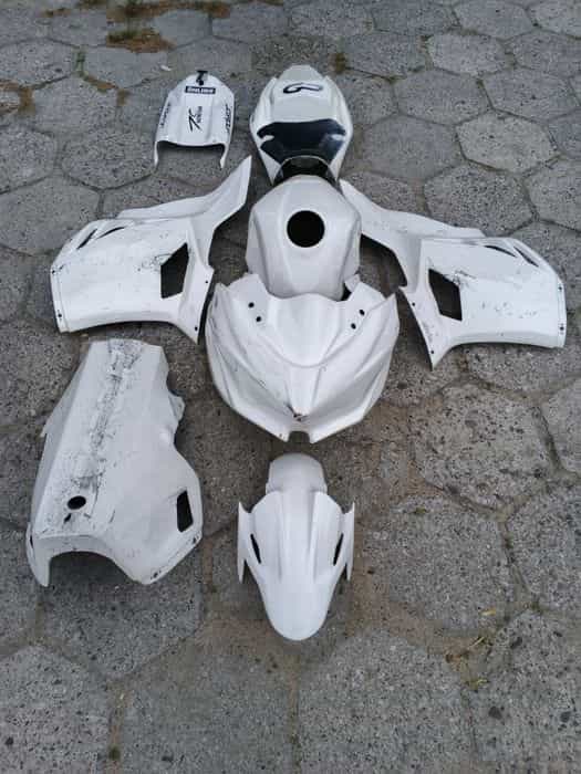 Ninja 400 kawasaki owiewki torowe tor torówka laminaty komplet sebimoto