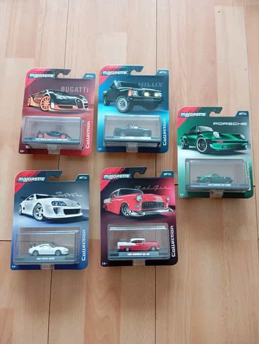 Majorette Collection zestaw Premium Wave 3 - 5 szt. - Porsche 930 , Bugatti , Toyota Supra , ...