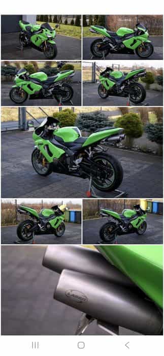 Kawasaki zx6r tłumik wydech 636 Laser komplet 2005 -2006r