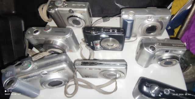 Zestaw 9szt Aparatów cyfrowych fotograficznych