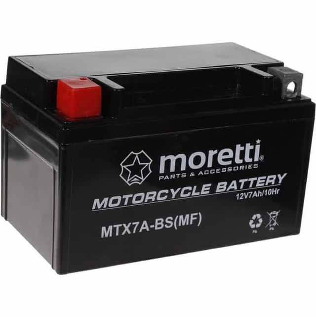Akumulator Moretti AGM Żel 7A Mtx7A-BS Ytx7A Etx7A-BS Ftx7A-BS 7-BS