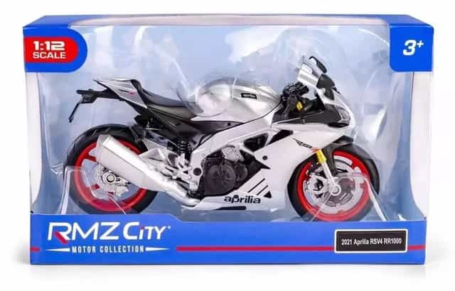 RMZ 1:12 Aprilia RSV4 RR 2020 (Regular) srebrny. Daffi