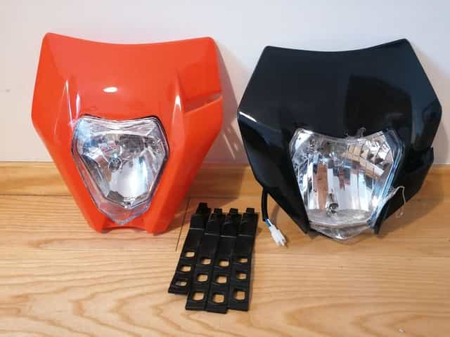 Owiewka Przód Reflektor KTM Exc 300 Exc-f 350*450 Lampa Gumy kpl.