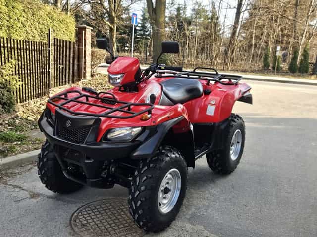 Suzuki kingquad 700 nie 750 Zadbany Homologacja Dokumenty Czerwony grizzly quad przeprawowy 4x4