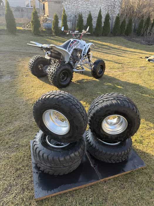 Koła do quad z Raptor 660 felgi opony Maxxis szosowe szosa 700 450 YFM