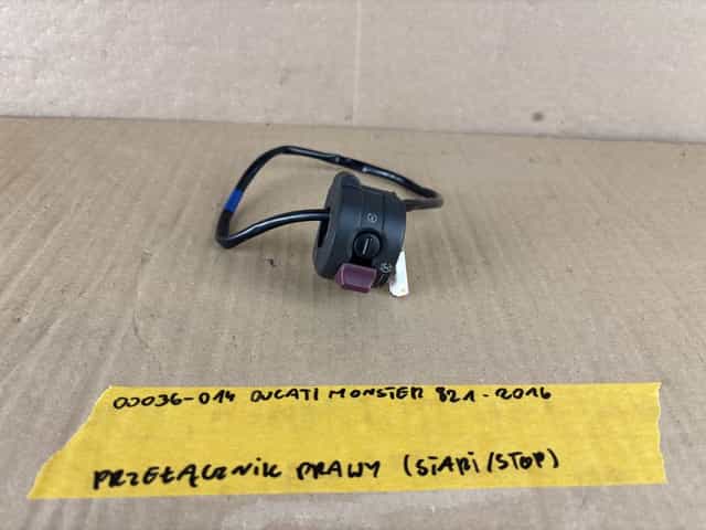 Ducati Monster 821 Przełącznik Prawy Stop Start 2016