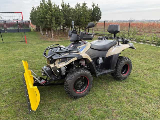 Quad Linhai 300 4x4 z pługiem do śniegu salon PL ciągnik rolniczy