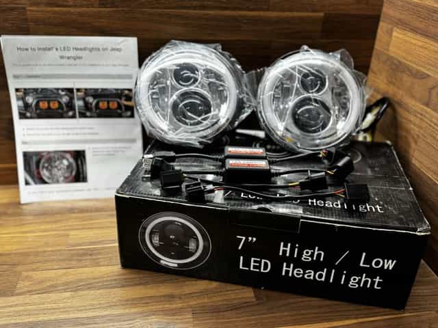 Halogeny , Lampy Led Jeep Wrangler 7” Nowe 2szt