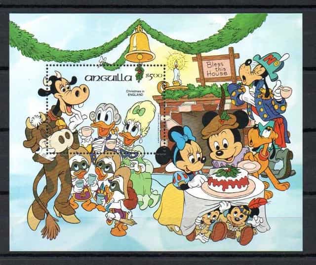 Znaczki Anguilla bajki blok nr 6