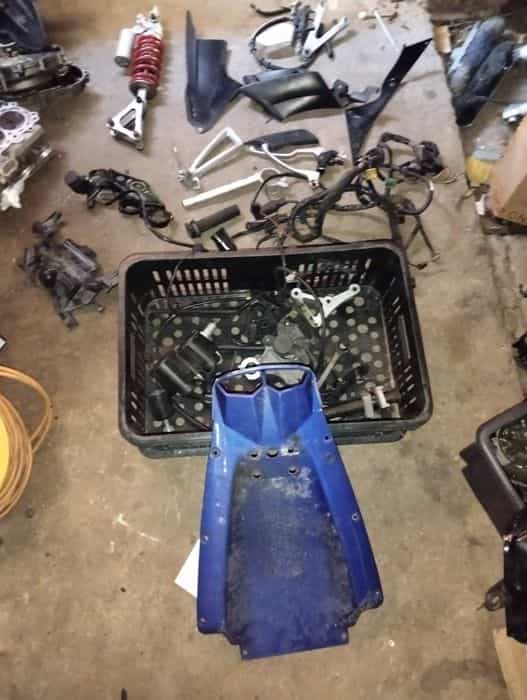 YAMAHA YZF R6 rj05 rj09  wypelnienie zadupka amortyzator tył set