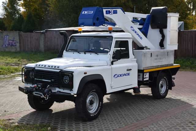 Podnośnik koszowy zwyżka Land Rover Defender Socage 2013r.F-VAT
