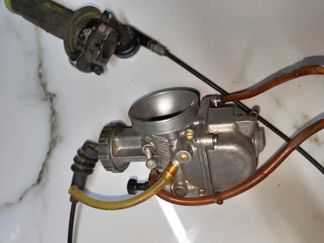 Kawasaki kx 250 gaźnik wał dekiel skrzynia kartery siedzenie zbiornik