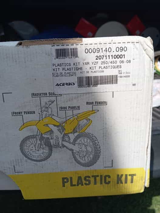 Yamaha YZ 450f komplet plastików Acerbis czarne