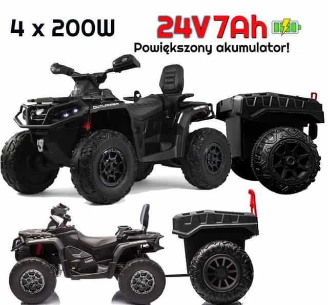 QUAD + PRZYCZEPA Can-am outlander 24V 4x200W DK-ca005 dla dzieci