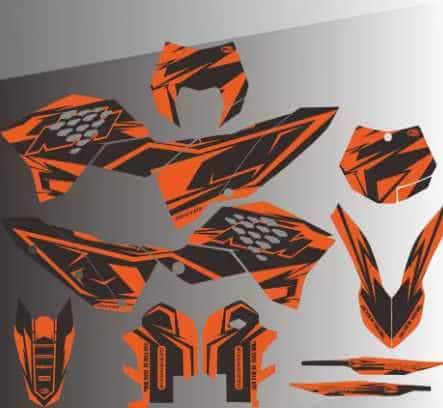 Okleina Naklejki  KTM SX SXF EXC EXCF 2007r-2011r RÓŻNE MARKI I WZORY