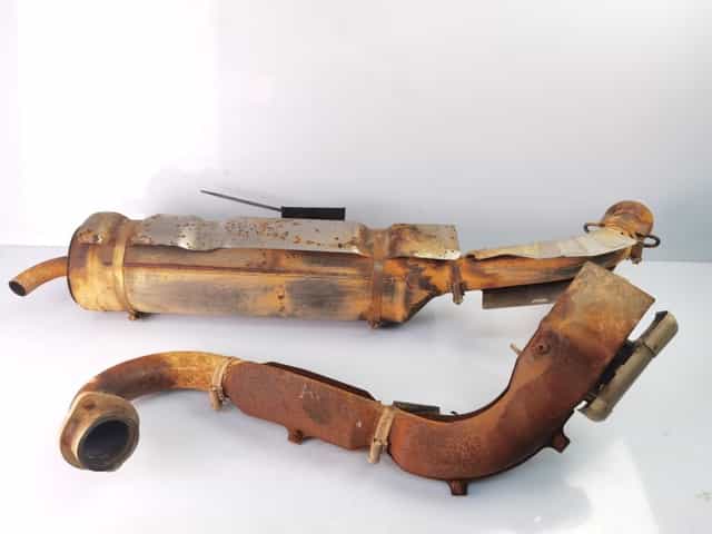 Wydech tłumik kolektor wydechowy yamaha Grizzly 700, 17r