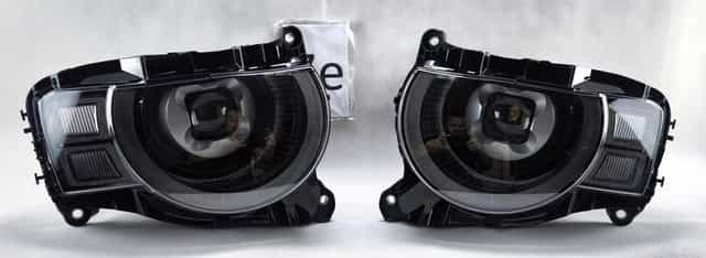 land rover defender ii full led lewy prawy reflektor lampa komplet