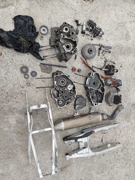 Husqvarna te 450 kartery skrzynia sprzęgło gaźnik wał wydech silnik