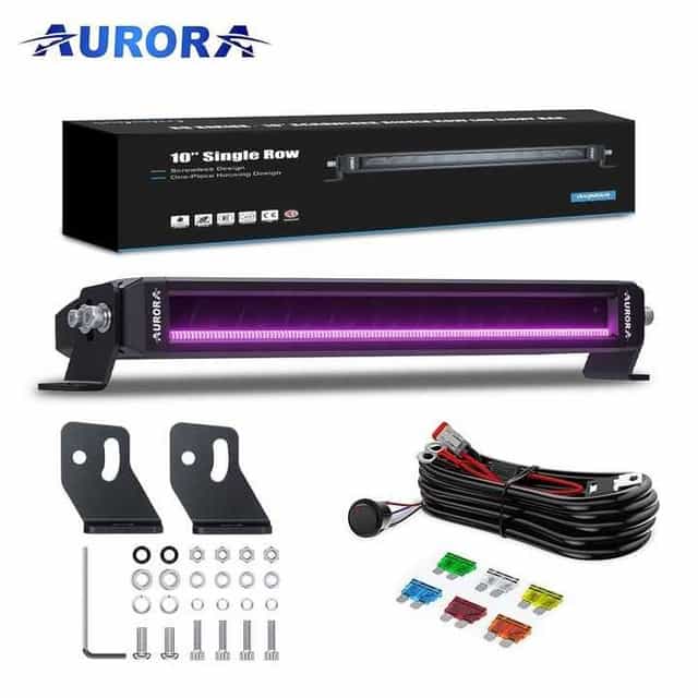 Led bar lampa robocza AURORA  10" listwa led 7 kolorów chip Osram