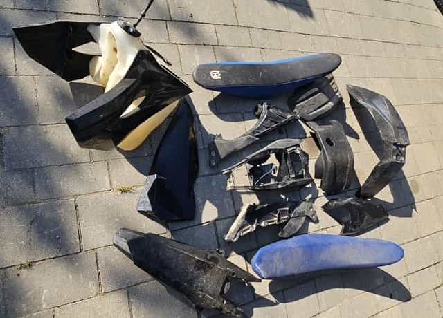 Husqvarna TE 350 FE 250 części plastiki stelaż tylny zbiornik siedzenie 2015 osłona