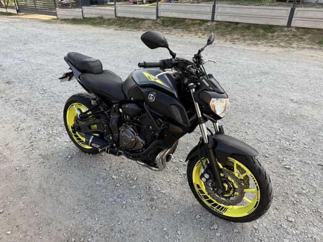 Yamaha MT07 Fluo 2018 A2 35kW Arrow Bagster Niski przebieg Transport