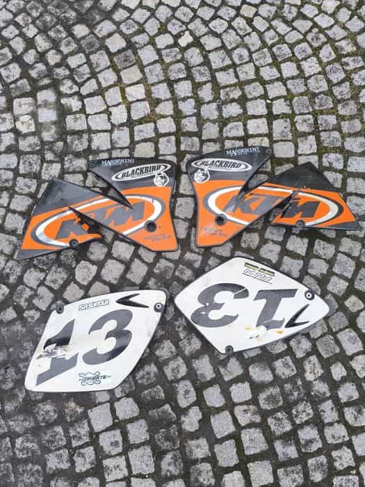 KTM EXC 200 * 00-05 Plastiki Owiewki Boczki Ogon Zestaw