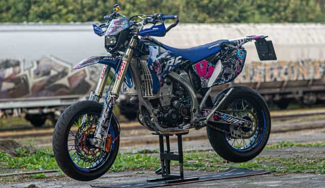Yamaha WR450F – Supermoto – 2008 r. – gotowa do jazdy