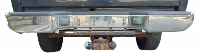 nissan navara d40 zderzak tylny tył chrom