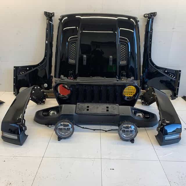 Maska Zderzak Błotnik Px8 Lampy Chłodnice Przód Jeep Wrangler 4 Jl 20R