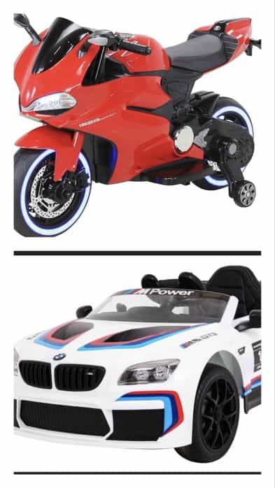 Autko Motocykl elektryczne dla dziecka DUŻE BMW m6 Ducati Panigale