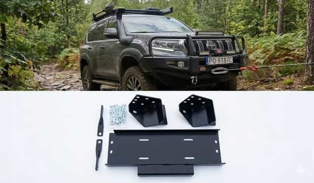 Płyta montażowa wyciągarki Toyota Land Cruiser 150