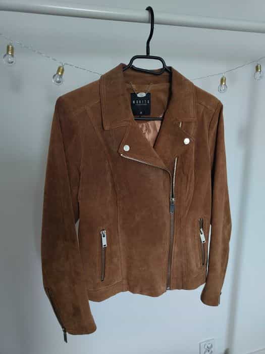 Mohito ramoneska 100% skóra zamszowa M