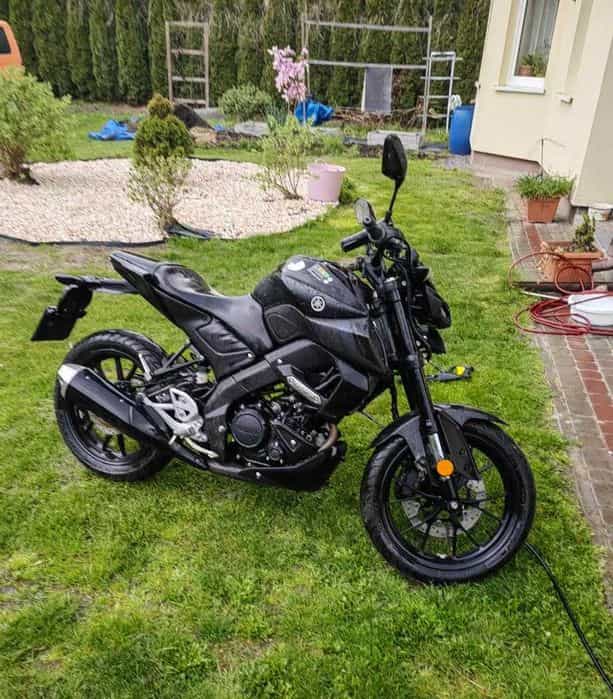 YAMAHA MT 125, 2022 rok czarny Salon Polska, SUPER STAN