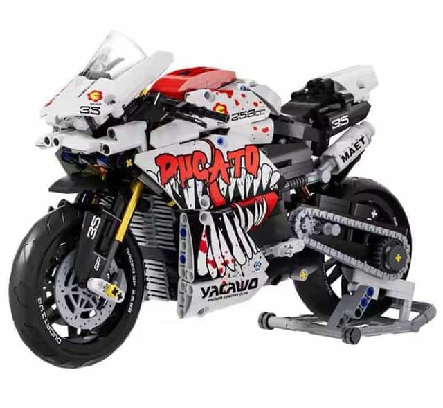 Klocki wzór LEGO Ducati Panigale V4 Motocykl Prezent Wyścigowy Venom
